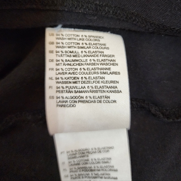 Divided by H&M Black casual flare dress 3/4 puff sleeves size 8 cotton blend - Picture 13 of 13